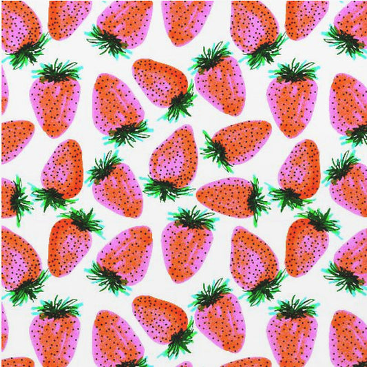 Lavendel Rote Erdbeeren Obst | Leinwand
