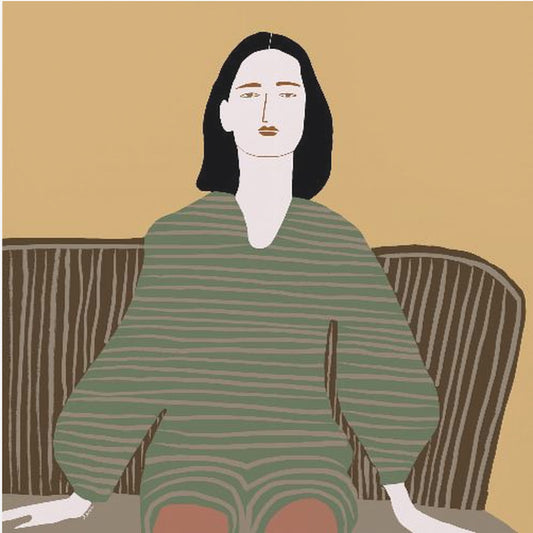 Sitzende Frau | Leinwand