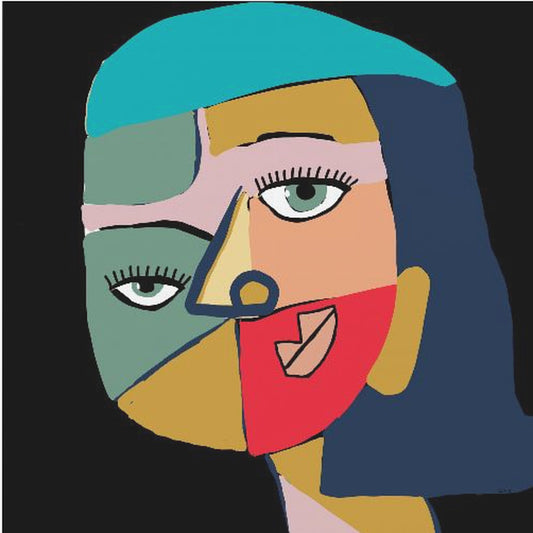 Gesicht einer Frau | Leinwand