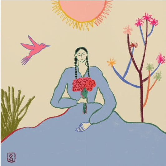 Umarmung der heiteren Blüte | Leinwand