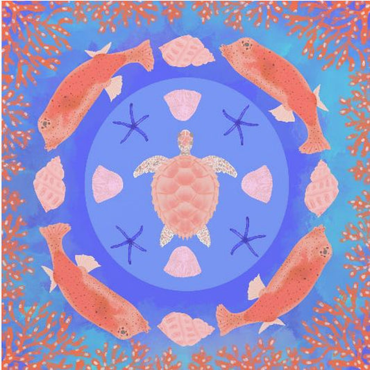 Meeresschildkröten-Mandala | Poster