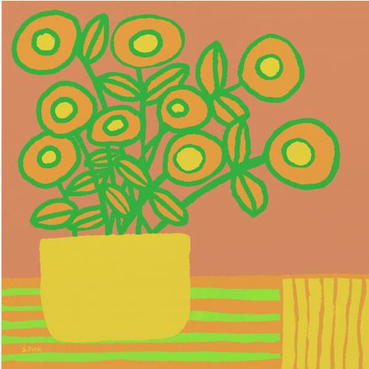 Blumen auf dem Tisch | Leinwand