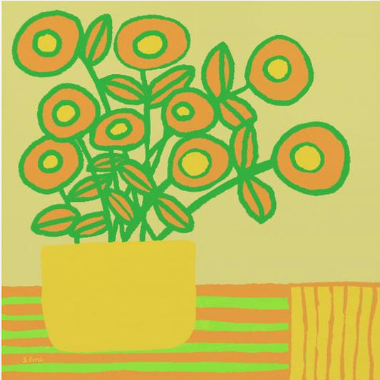Blumen auf dem Tisch | Leinwand