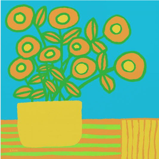 Blumen auf dem Tisch | Leinwand