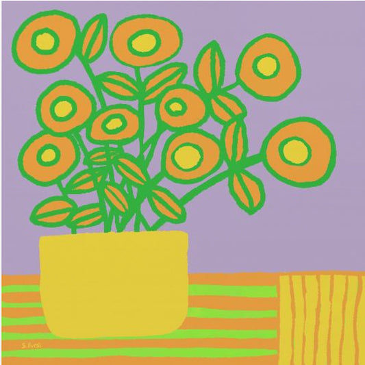 Blumen auf dem Tisch | Leinwand