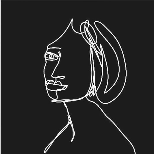 Frau STRICHZEICHNUNG | Leinwand