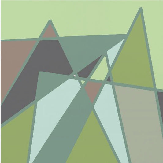 Goldene abstrakte Berge | Poster
