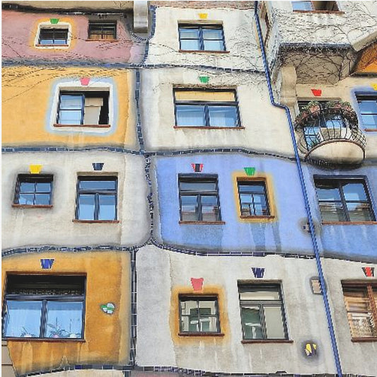 Fenster von Hundertwasser | Leinwand